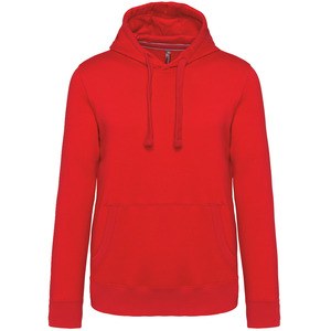 Kariban K489 - Men's hooded sweatshirt Red