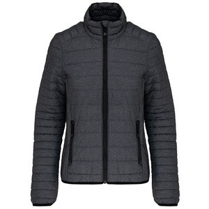 Kariban K6121 - Women's lightweight down jacket Marl Dark Grey