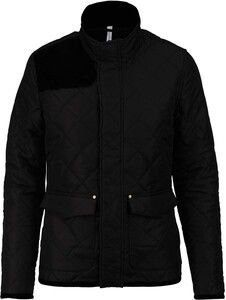 Kariban K6127 - Women's quilted jacket Black / Black