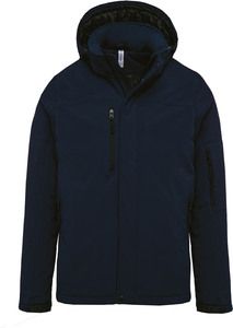Kariban K650 - Men's lined hooded softshell parka Navy