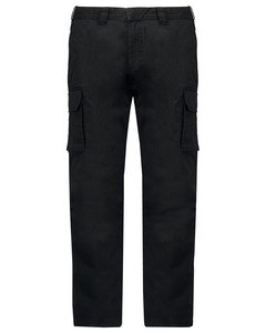 Kariban K744 - Men's multi-pocket trousers Black