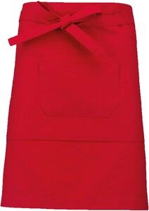 Kariban K898 - Mid-length cotton apron Red