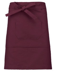 Kariban K898 - Mid-length cotton apron Wine