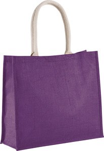 Kimood KI0219 - JUTE BEACH BAG Plum Violet