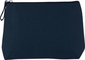 Kimood KI0724 - Canvas cotton pencil case Mid Night Blue