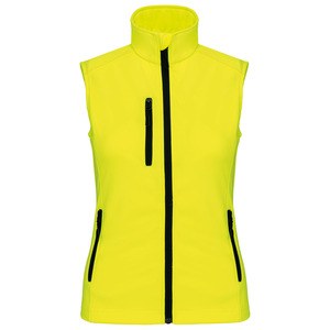 Kariban K404 - LADIES' SOFTSHELL BODYWARMER Fluorescent Yellow