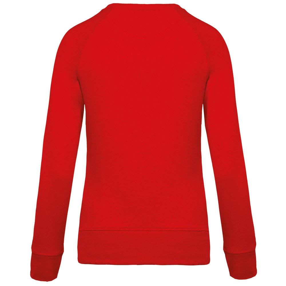 Kariban K481 - Women's organic round neck sweatshirt with raglan sleeves