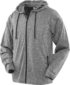 Spiro S277M - Men's Hooded Jacket Grey / Black