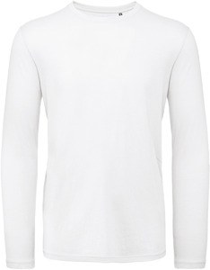 B&C CGTM070 - Men's Inspire Organic Long Sleeve T-Shirt White