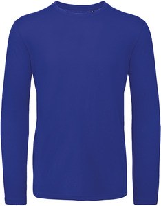 B&C CGTM070 - Men's Inspire Organic Long Sleeve T-Shirt Cobalt Blue