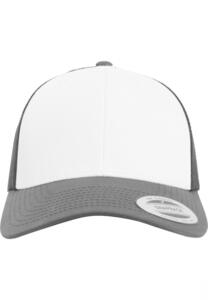 Flexfit FL6606CF - Colored front retro trucker cap Dark Grey/ White