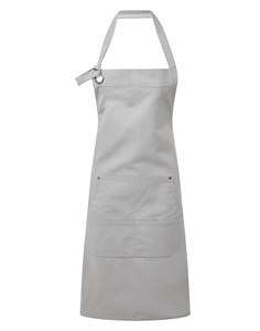 Premier PR137 - Bib Apron "Calibre" Silver