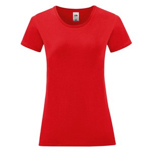 Fruit of the Loom SC61432 - Women's Iconic-T T-shirt Red