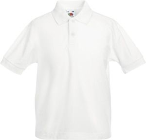 Fruit of the Loom SC63417 - Children's polo shirt 65/35 White