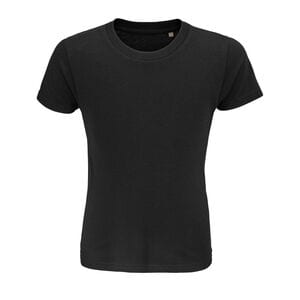 SOL'S 03580 - Crusader Kids Men's Round Neck Fitted Jersey T Shirt Deep Black