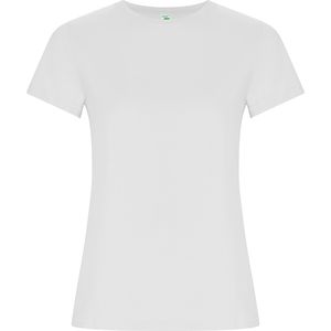 Roly CA6696 - GOLDEN WOMAN Fitted short-sleeve t-shirt in organic cotton White
