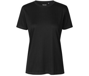 Neutral R81001 - Women's breathable recycled polyester t-shirt Black