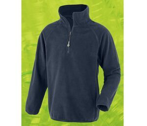 Result RS905J - Children's zipped collar fleece in recycled polyester Navy