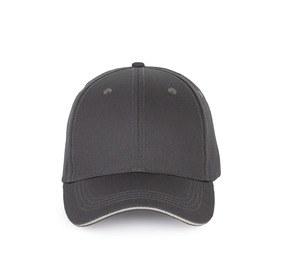 K-up KP191 - Cap with contrasting sandwich visor - 6 panels