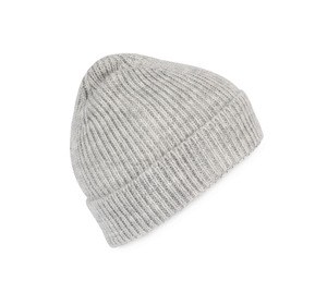 K-up KP557 - Classic knit beanie in recycled yarn Ash Heather