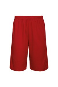 ProAct PA162 - UNISEX REVERSIBLE BASKETBALL SHORTS Sporty Red / White