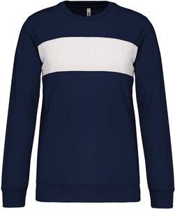 PROACT PA374 - Kids' polyester sweatshirt Sporty Navy / White