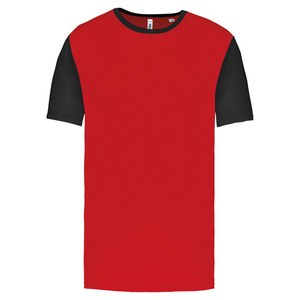 PROACT PA4024 - Children's Bicolour short-sleeved t-shirt Sporty Red / Black