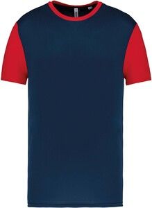PROACT PA4024 - Children's Bicolour short-sleeved t-shirt Sporty Navy / Sporty Red