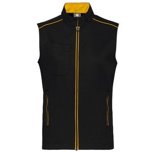 WK. Designed To Work WK6148 - Men's DayToDay Gilet Black / Yellow