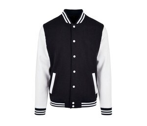 Build Your Brand BYB004 - baseball jacket Black / White