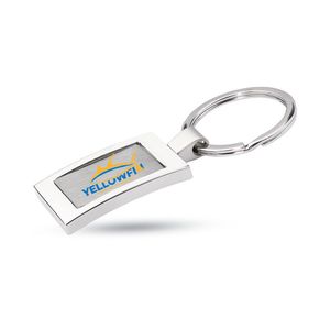 GiftRetail KC2126 - HARROBS Metal key ring shiny silver