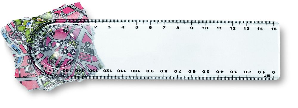 GiftRetail KC3102 - LASTA Ruler with magnifier
