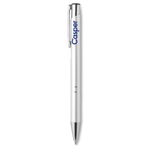 GiftRetail KC8893 - BERN Push button pen with black ink Silver