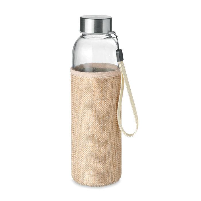 GiftRetail MO6168 - UTAH TOUCH Glass bottle in pouch 500ml