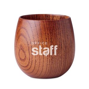 GiftRetail MO6553 - OVALIS Oak wooden mug 250 ml Wood