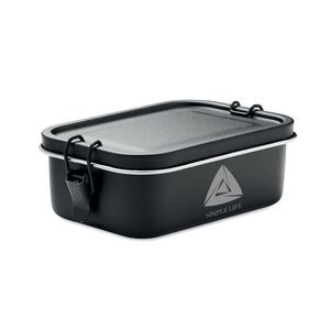 GiftRetail MO6638 - CHAN LUNCHBOX COLOUR Stainless steel lunchbox 750ml Black
