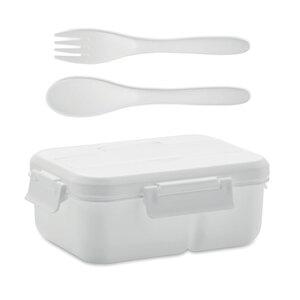 GiftRetail MO6646 - MAKAN Lunch box with cutlery in PP