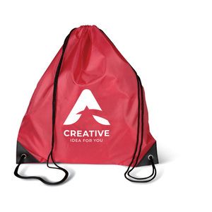 GiftRetail MO7208 - SHOOP 190T Polyester drawstring bag Red