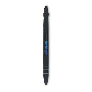 GiftRetail MO8812 - MULTIPEN 3 colour ink pen with stylus Black