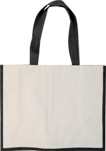 GiftRetail MO8967 - CAMPO DE FIORI Eco-Friendly Reusable Jute Cloth Shopping Bag black