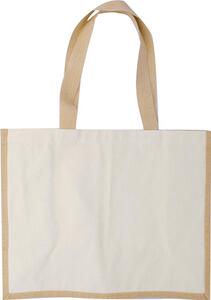 GiftRetail MO8967 - CAMPO DE FIORI Eco-Friendly Reusable Jute Cloth Shopping Bag black