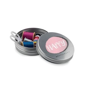 GiftRetail MO8977 - CUCIRE Sewing kit matt silver