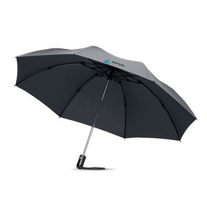 GiftRetail MO9092 - DUNDEE FOLDABLE Foldable reversible umbrella Grey