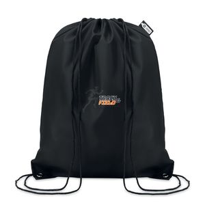 GiftRetail MO9440 - SHOOPPET 190T RPET drawstring bag Black
