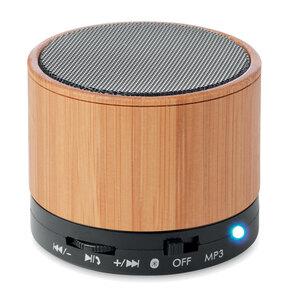 GiftRetail MO9608 - Wireless speaker in bamboo