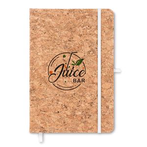GiftRetail MO9623 - A5 cork notebook. White