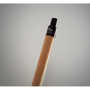 GiftRetail MO9862 - JANEIRO Push ball pen coffee husk/ABS Brown
