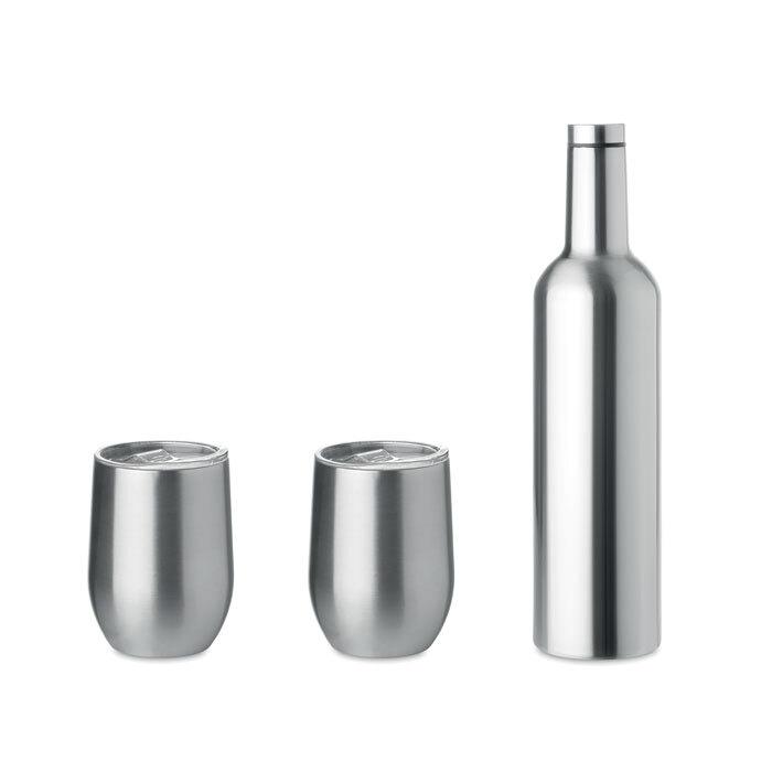 GiftRetail MO9971 - CHIN SET Double walled bottle & mug set