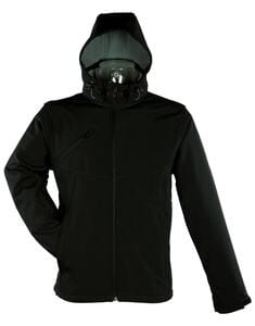 Mustaghata NISEKO - SOFTSHELL JACKET FOR MEN 3 LAYERS Black