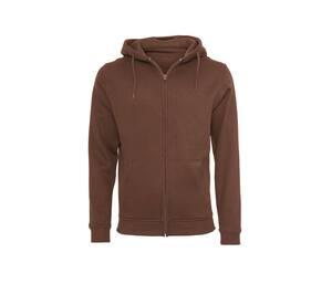 Build Your Brand BY012 - zipped hooded sweatshirt heavy Bark